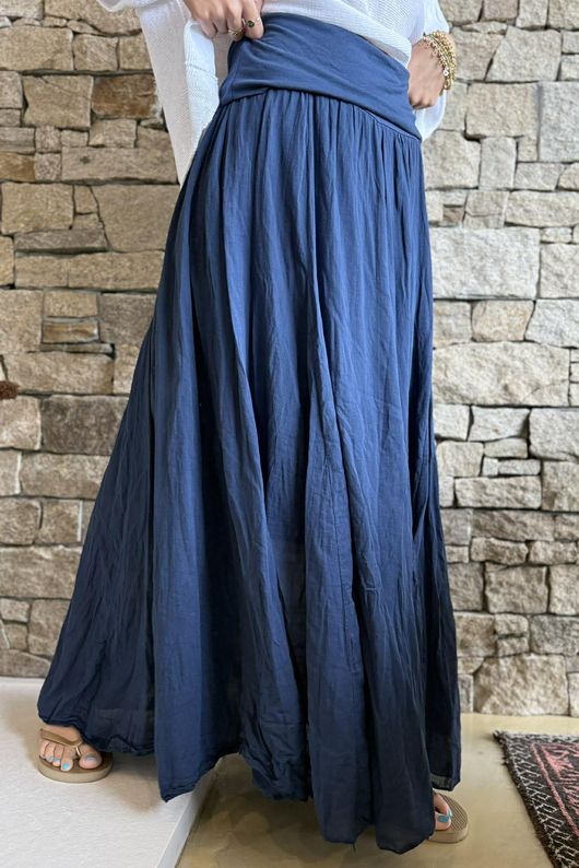 Songbird Bandeau Skirt Dress Navy 